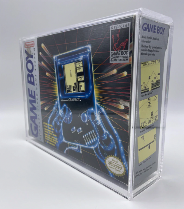 Acrylic Hard Case for GAME BOY Video Game Console Box (4mm thick, UV & Slide Bottom) - for just $34.99! 