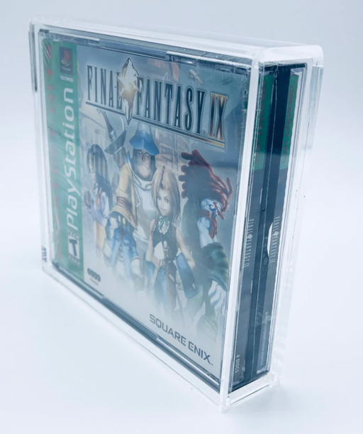 Acrylic Hard Case for DOUBLE DISC CD, PS1 Video Game Box (4mm thick, UV & Slide Bottom) - for just $24.99! 