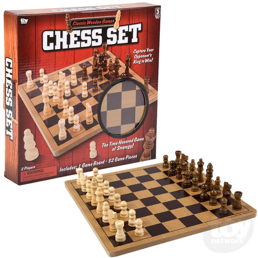 Classic Wooden Games 10" Chess Set - for just $16! 