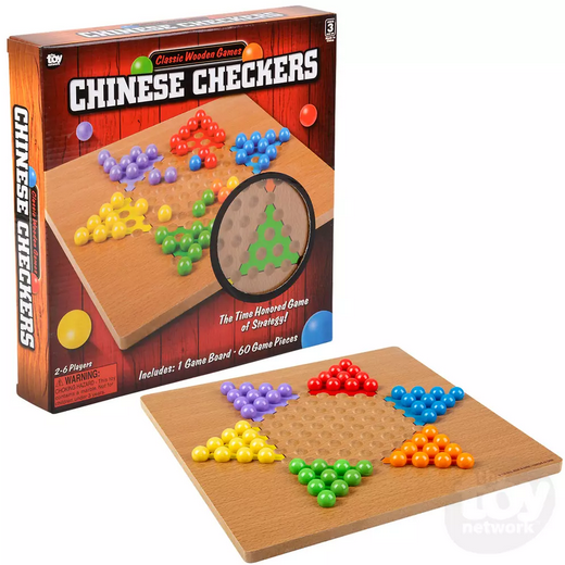 Classic Wooden Games 10" Chinese Checkers - for just $18! 