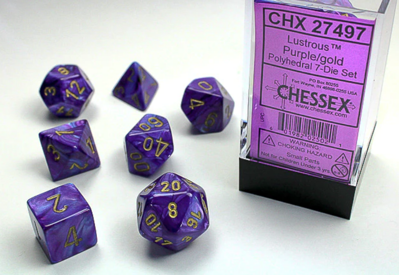 Chessex: Polyhedral Lustrous Dice sets - for just $11.98! 