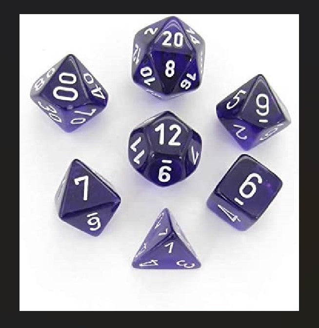Chessex: Polyhedral Translucent Dice sets - for just $11.98! 