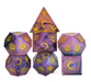 Sharp Edged Eclipse Themed Hand Crafted 7 Piece Dice Set - for just $49.99! 
