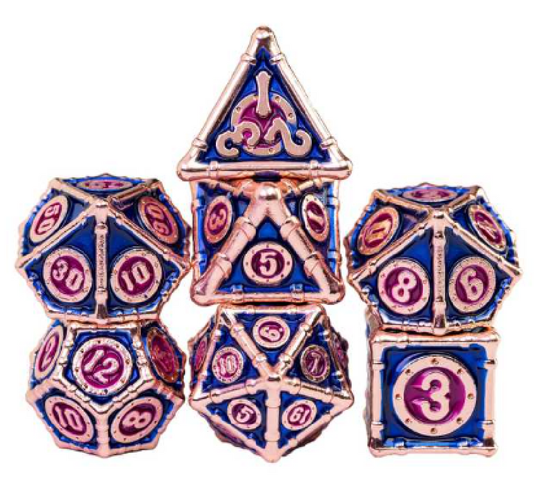 Metal Bamboo Themed 7 Piece Dice Set - for just $39.99! 