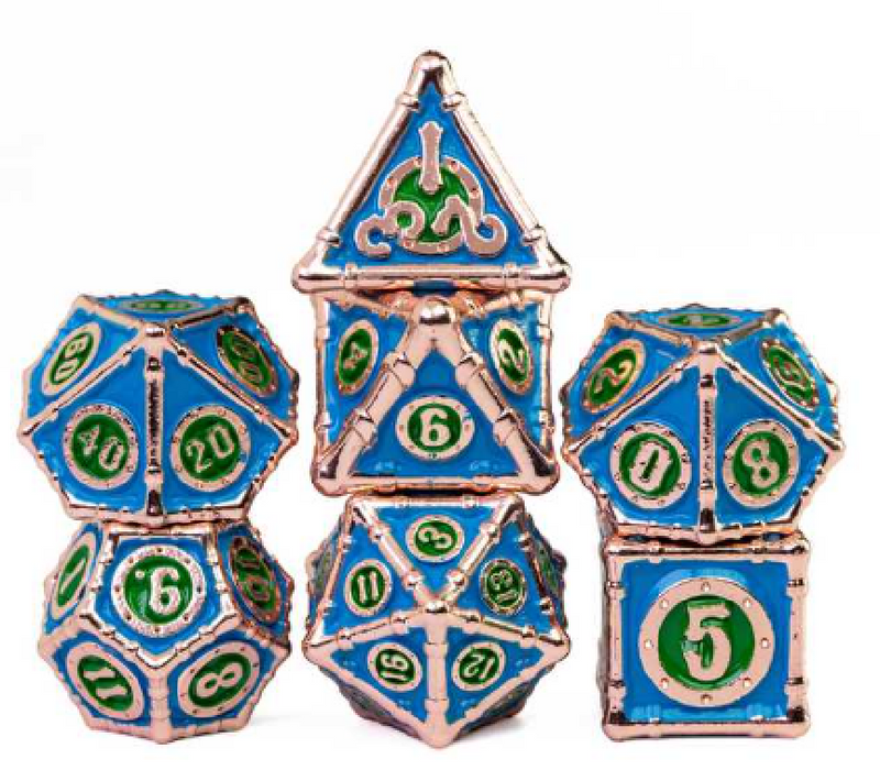 Metal Bamboo Themed 7 Piece Dice Set - for just $39.99! 