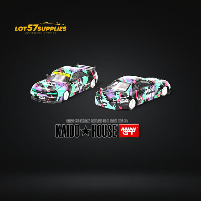 Mini GT x Kaido House Nissan Skyline GT-R R33 HKS Livery V1 1:64 KHMG129 - for just $26.99! 