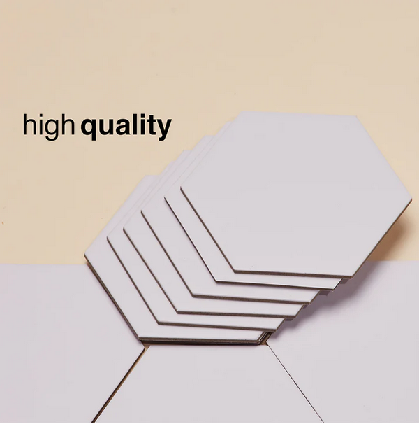 20 Blank Hexagon Board Game Tiles - for just $11.99! 