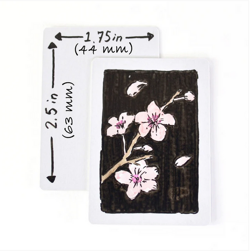 200 Miniature Blank Playing Cards - Half-Size Poker Cards - for just $9.99! 