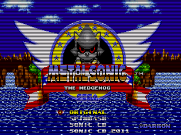 Chrome Metal Sonic in Sonic the Hedgehog Sega Genesis Reproduction Video Game Cart - for just $19.99! 