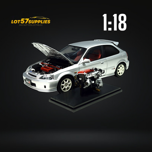 MOTORHELIX Honda Civic Type-R EK9-120 SILVER 1:18 - for just $289.99! 