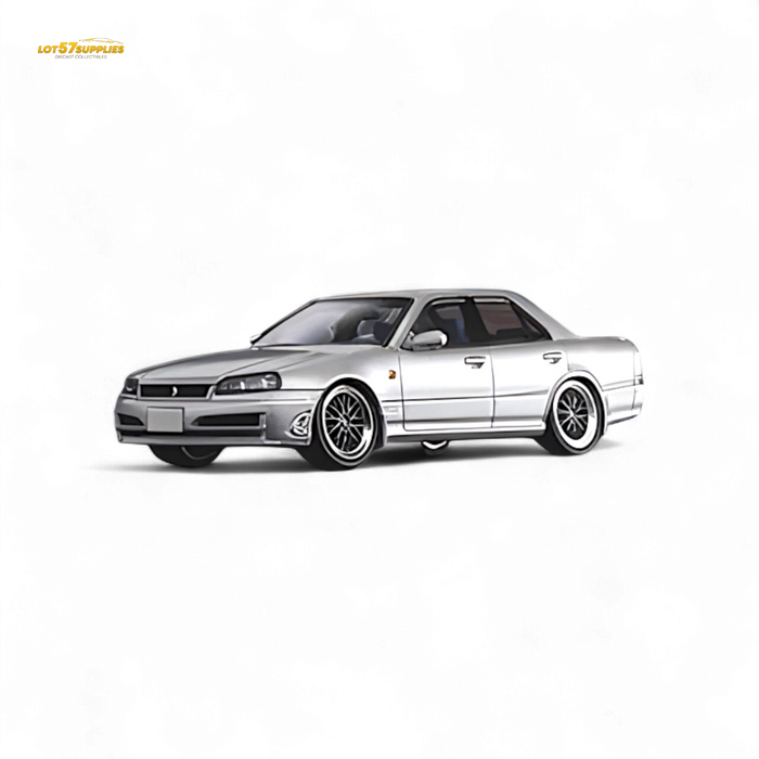 Mortal ER34 SKYLINE 25GT-t AIT Exhibition Model Ordinary Silver 1:64 - for just $39.99! 