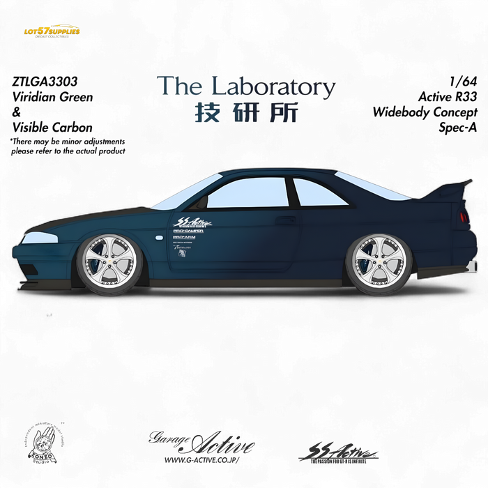 The Laboratory x ZONZO Nissan R33 Widebody ZTLGA3303 1:64 - for just $129.99! 