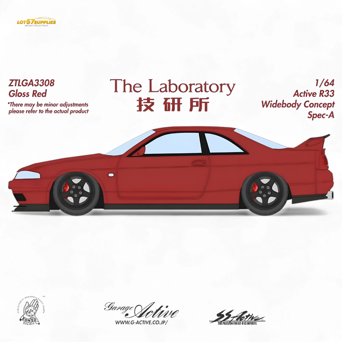 The Laboratory x ZONZO Nissan R33 Widebody ZTLGA3308 1:64 - for just $129.99! 