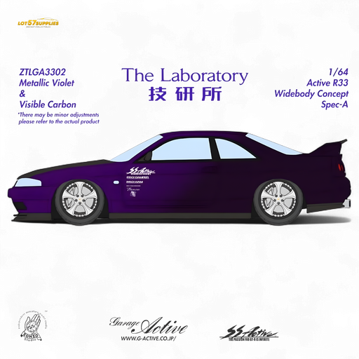 The Laboratory x ZONZO Nissan R33 Widebody ZTLGA3302 1:64 - for just $129.99! 
