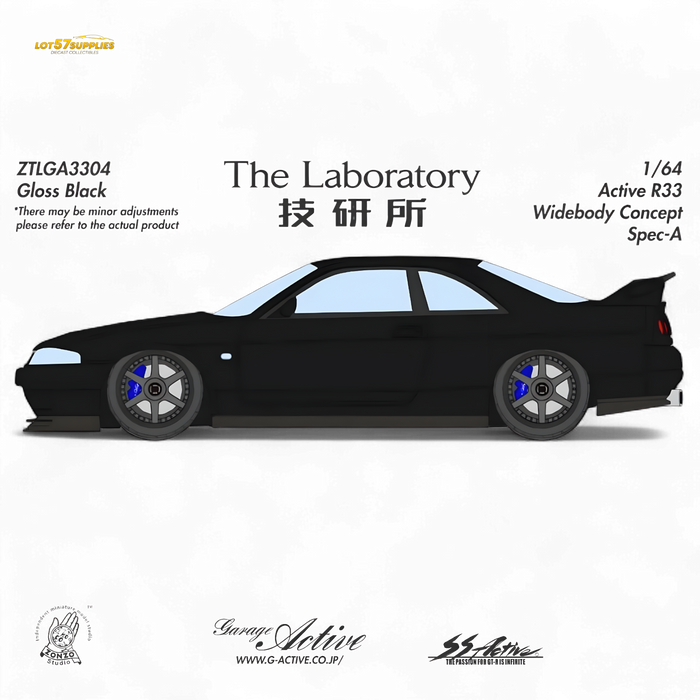 The Laboratory x ZONZO Nissan R33 Widebody ZTLGA3304 1:64 - for just $129.99! 