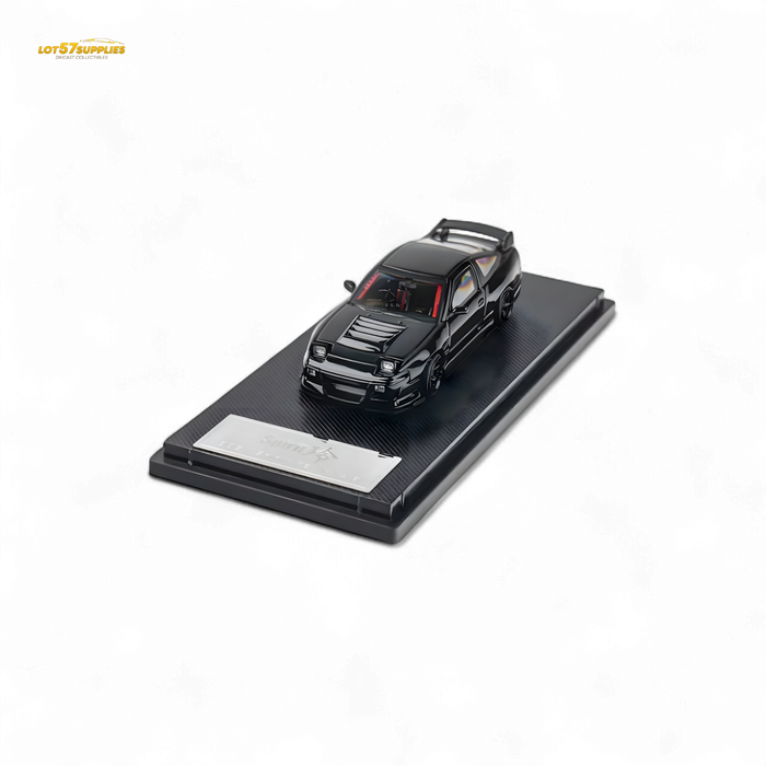 MicroTurbo Custom 180SX Type X Metallic Black MIYABI 1:64 - for just $44.99! 