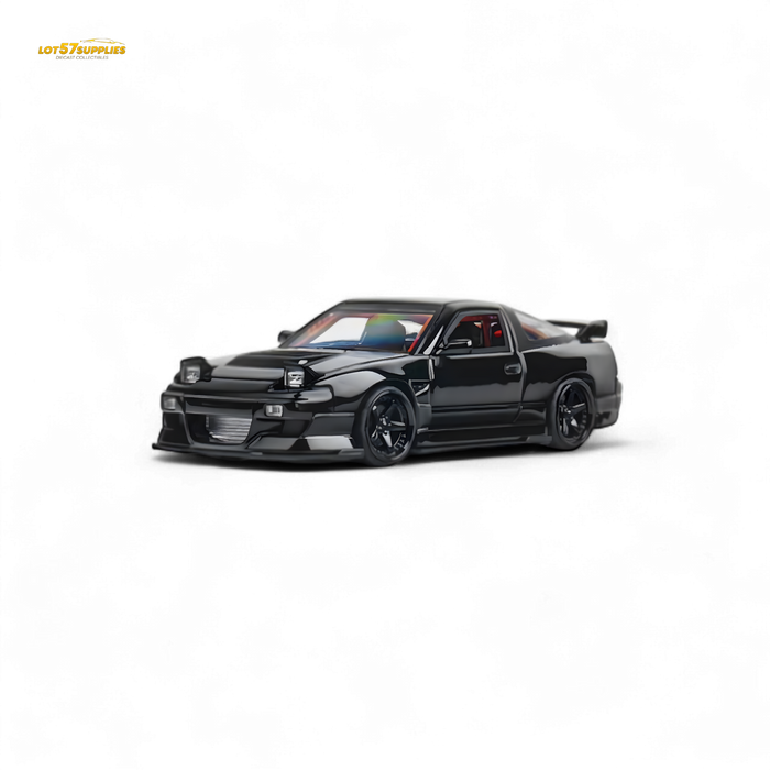 MicroTurbo Custom 180SX Type X Metallic Black MIYABI 1:64 - for just $44.99! 