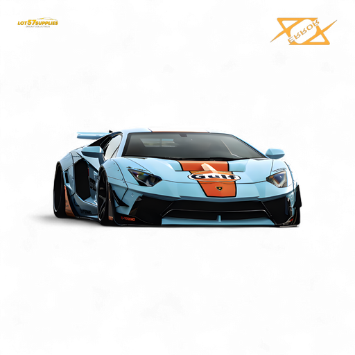 (Pre-Order) 404ERROR Lamborghini Aventador LBWK 2.0 Gulf 1:64 - for just $89.99! 
