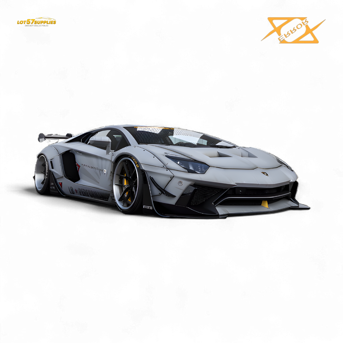 (Pre-Order) 404ERROR Lamborghini Aventador LBWK 2.0 Fighter Gray 1:64 - for just $89.99! 