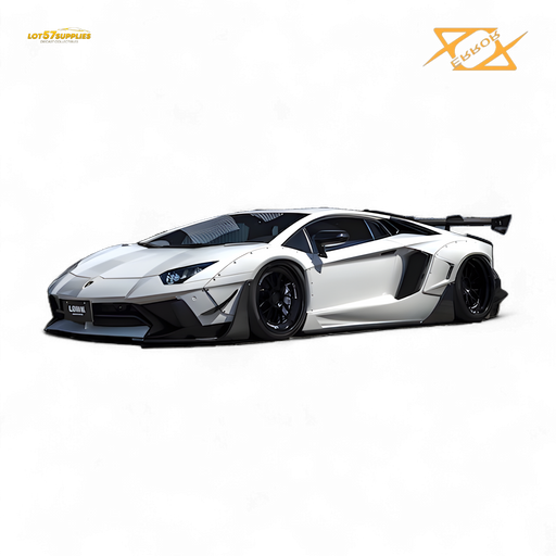 (Pre-Order) 404ERROR Lamborghini Aventador LBWK 2.0 White 1:64 - for just $89.99! 