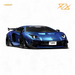 (Pre-Order) 404ERROR Lamborghini Aventador LBWK 2.0 Blue 1:64 - for just $89.99! 