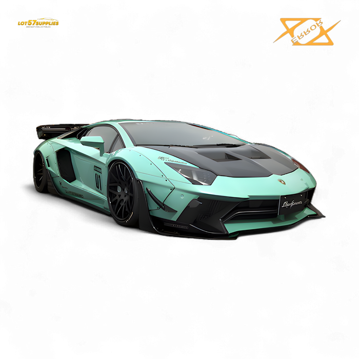 (Pre-Order) 404ERROR Lamborghini Aventador LBWK 2.0 Tiffany Blue 1:64 - for just $89.99! 