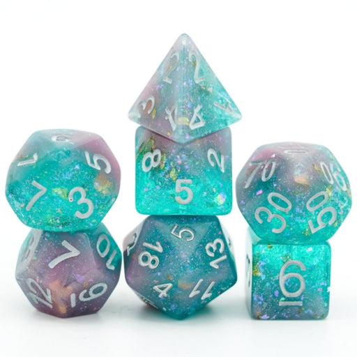 Pink & Green Seabed Treasure RPG Dice Set - for just $12.99! 
