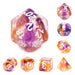 Purple & Orange Swirl Dice RPG Dice Set - for just $10.99! 