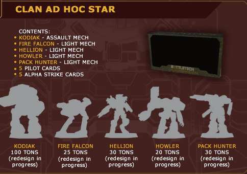 BattleTech: Clan Invasion - Clan Ad Hoc Star - for just $30! 