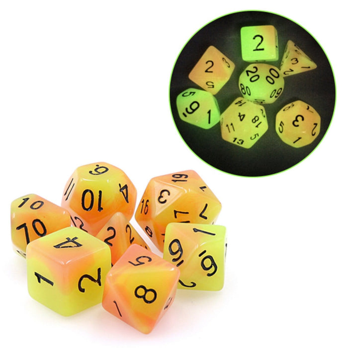 Glow in the Dark FireBall RPG Dice Set - for just $9.99! 