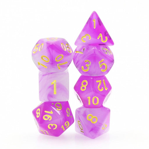 Purple Milky RPG Dice Set - for just $9.99! 