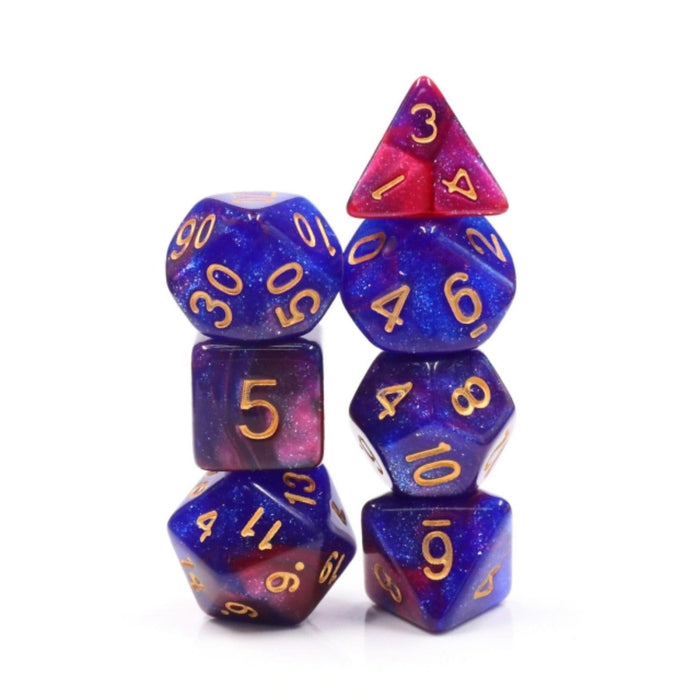 Rose Galaxy RPG Dice Set - for just $10.99! 