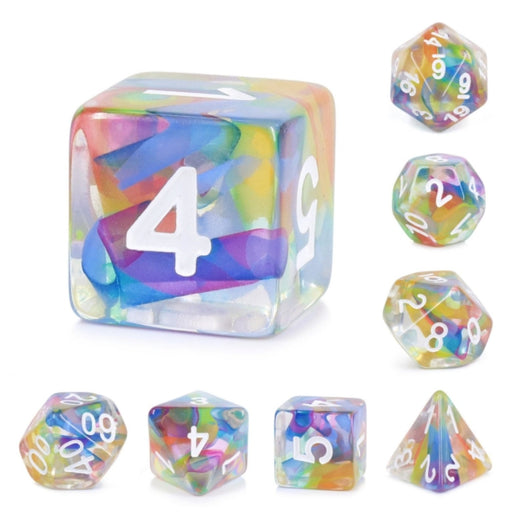 Rainbow Ribbon RPG Dice Set - for just $14.99! 