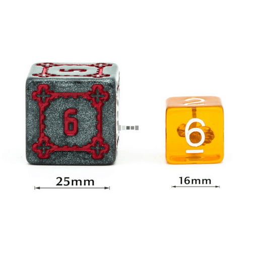 Huge Black Castle Dice Set - 25mm - for just $22.99! 