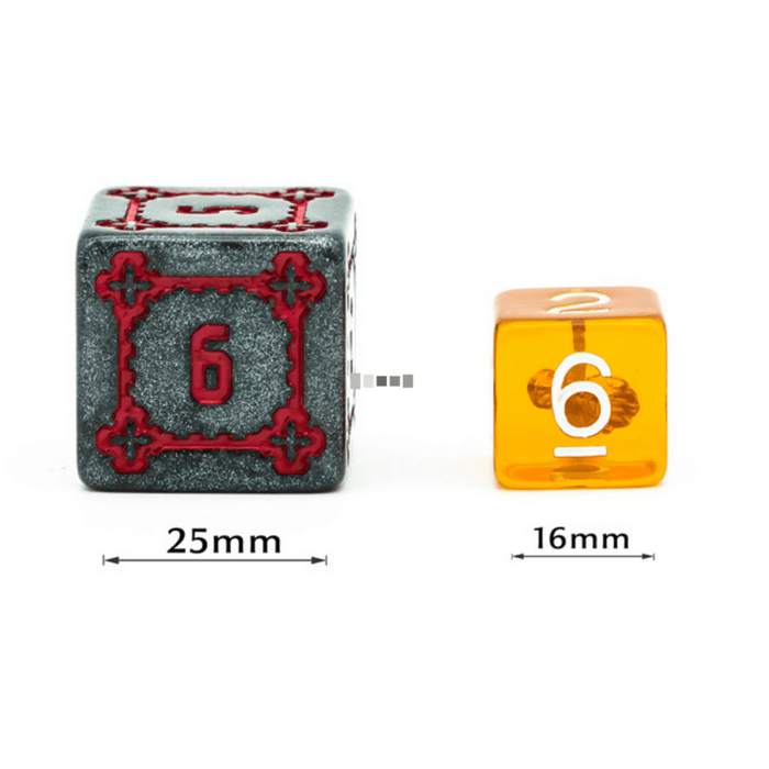 Huge Black Castle Dice Set - 25mm - for just $22.99! 