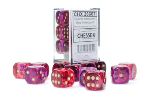 CHESSEX: D6 Gemini DICE SETS - 16mm - for just $9.98! 