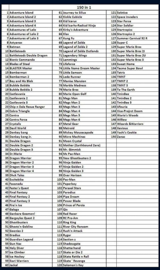 NES 150 in 1 GBA Video Game Cartridge GameBoy Advance - for just $19.99! 