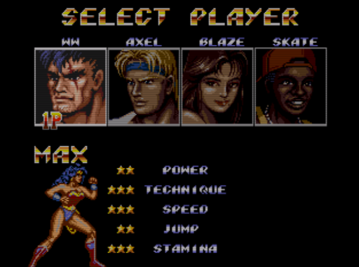 Wonder Woman in Streets of Rage 2 Sega Genesis Video Game Cart - for just $19.99! 