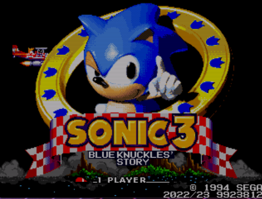 Sonic the Hedgehog 3 Blue Knuckles Story Sega Genesis Video Game Cart - for just $19.99! 