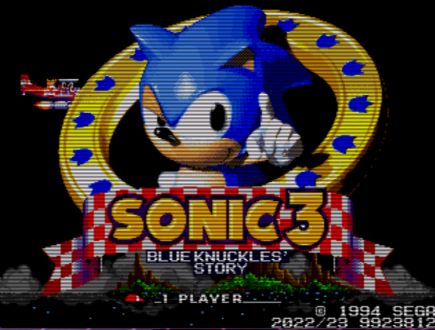 Sonic the Hedgehog 3 Blue Knuckles Story Sega Genesis Video Game Cart - for just $19.99! 