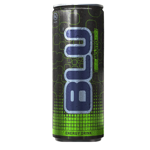 BLU Mojito Energy Drink 250ml Can – Refreshing Carbonated Beverage for Active Lifestyles - for just $3.99! 