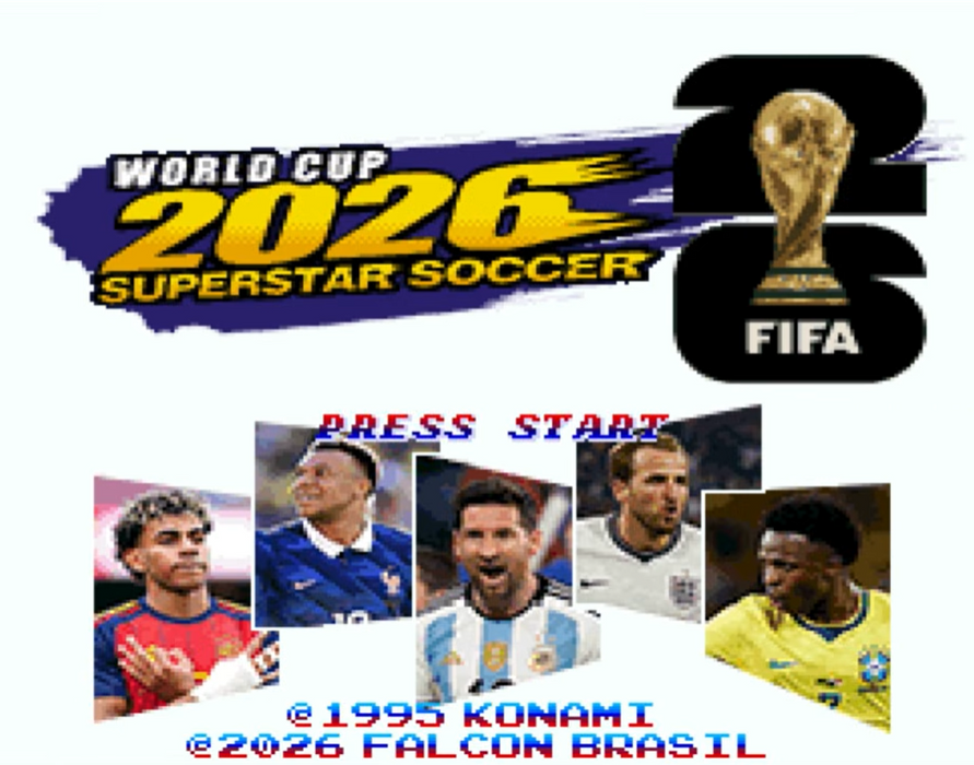 World Cup 2026 Superstar Soccer – SNES Reproduction Cartridge