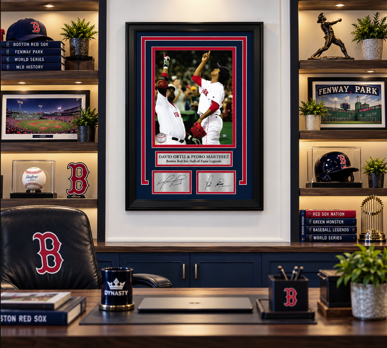 David Ortiz & Pedro Martinez Pointing Boston Red Sox 8" x 10" Framed Photo with Engraved Autographs - for just $79.99! 