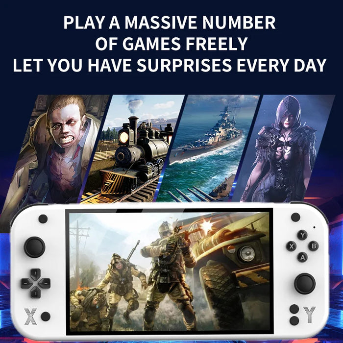 G90 Handheld Game Console – 7-inch 64GB Retro Arcade Gaming Device - for just $111.99! 