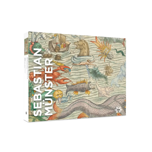 Sea Monsters by Sebastian Münster 1000 Piece Jigsaw Puzzle Pomegranate - for just $24.99! 