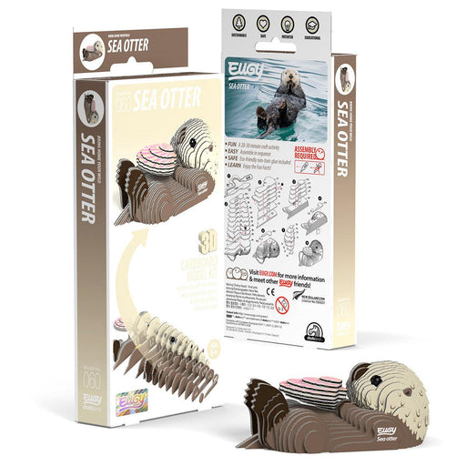 Sea Otter 3D Cardboard Model Kit Eugy - for just $11.99! 