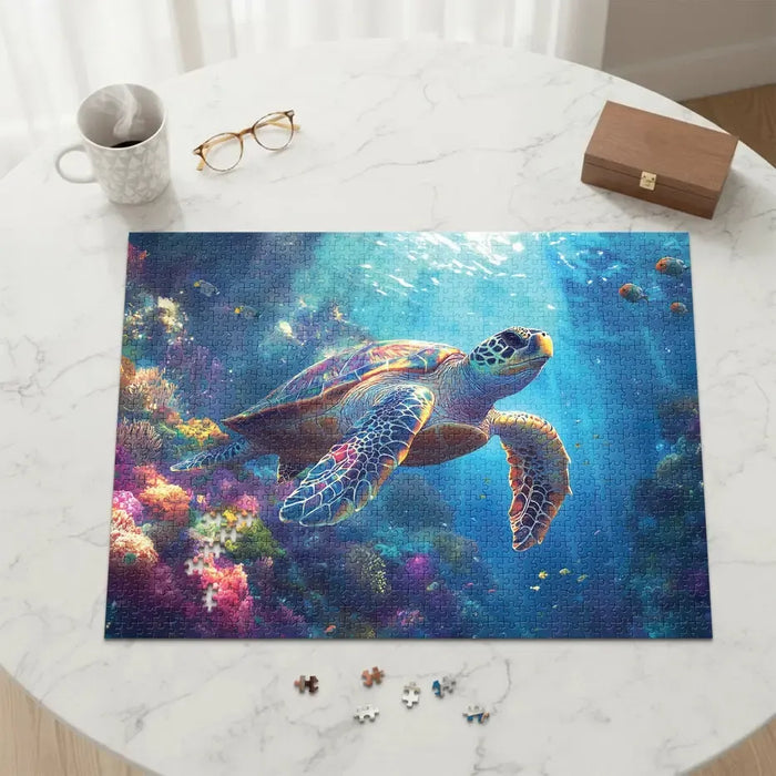Sea Turtle 1000 Piece Jigsaw Puzzle Final Piece - for just $19.99! 