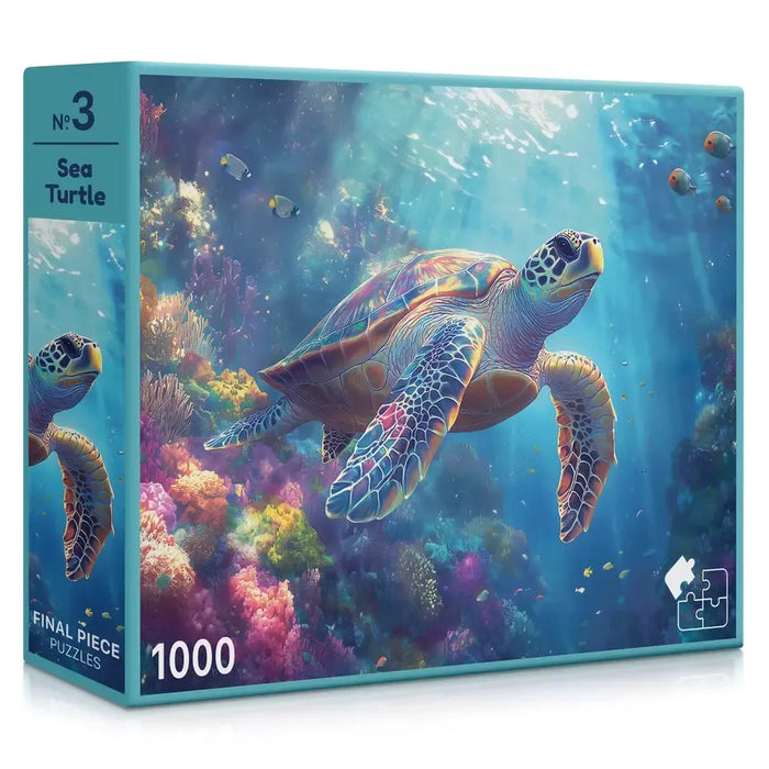 Sea Turtle 1000 Piece Jigsaw Puzzle Final Piece - for just $19.99! 