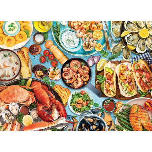 Seafood Table 1000 Piece Jigsaw Puzzle Eurographics - for just $19.99! 