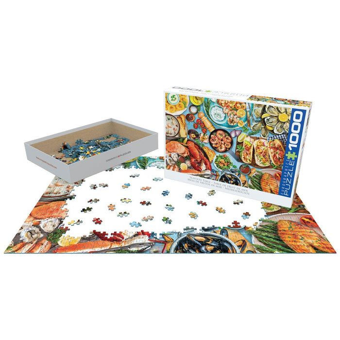 Seafood Table 1000 Piece Jigsaw Puzzle Eurographics - for just $19.99! 
